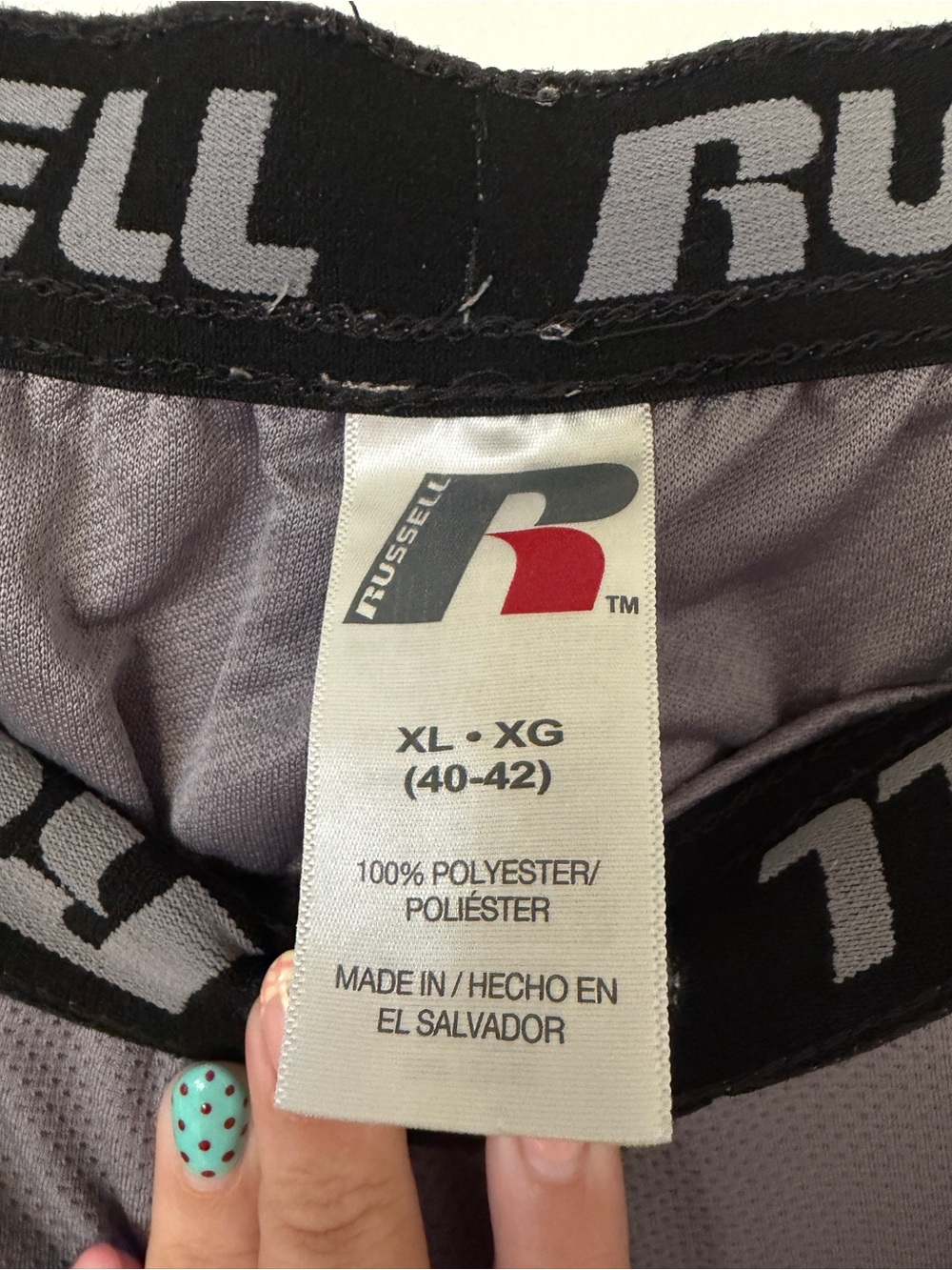 Russell Athletic Gray and Black Performance Pants - Picture 3 of 3